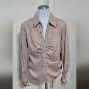 #978 Metro Beige Fabric with Silver Tag
